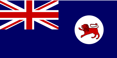 国旗的塔斯马尼亚岛矢量图